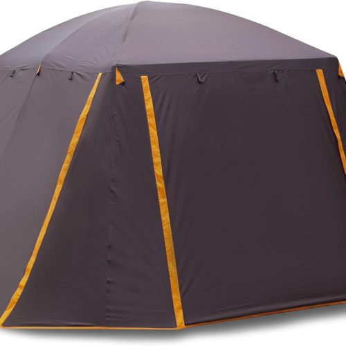 Large Tent 6-10 Person,Family Cabin Tents,Straight Wall,3 Doors and 3 Windows with Mesh,Waterproof,Big Tent for Outdoor,Picnic,Camping,Family,Friends Gathering