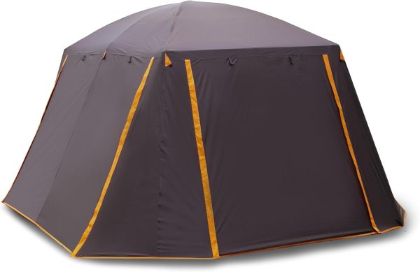 Large Tent 6-10 Person,Family Cabin Tents,Straight Wall,3 Doors and 3 Windows with Mesh,Waterproof,Big Tent for Outdoor,Picnic,Camping,Family,Friends Gathering