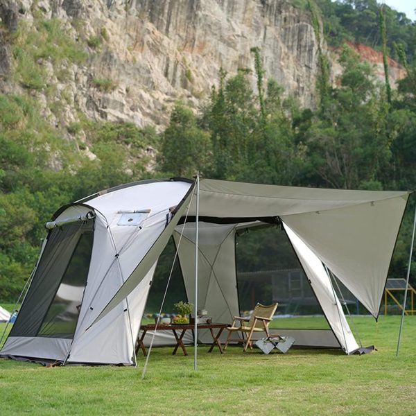 Pop Up Tent for 5-8 Person Instant Camping Tent with Double Door Lightweight Family Dome Tent with Carrying Bag for Outdoor Family Camping, Hiking, Fishing, Festival (Pop Up Tent 5)